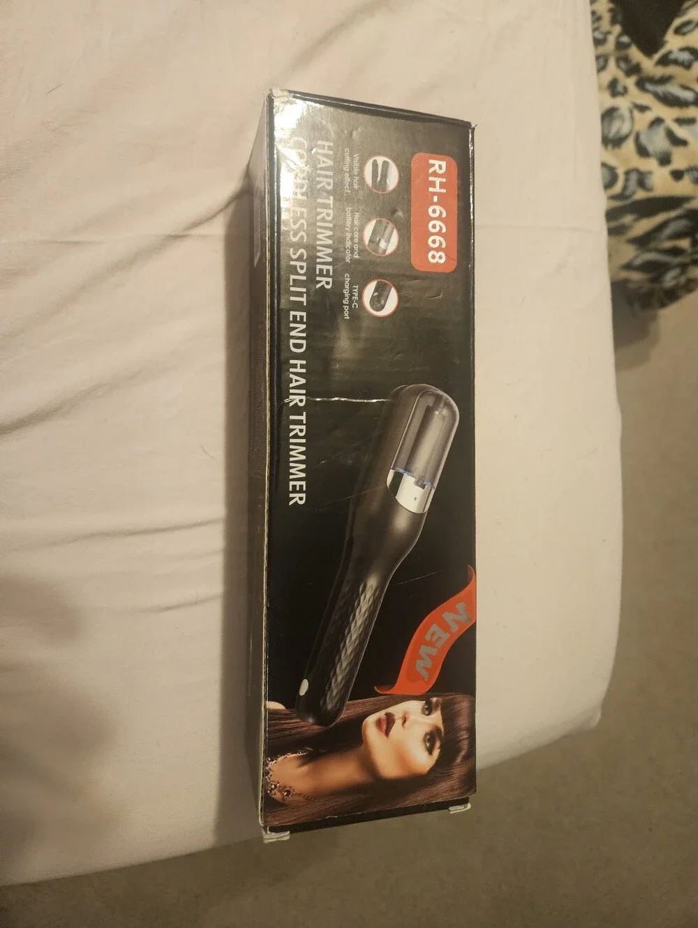 Black Cordless Split End Hair Trimmer